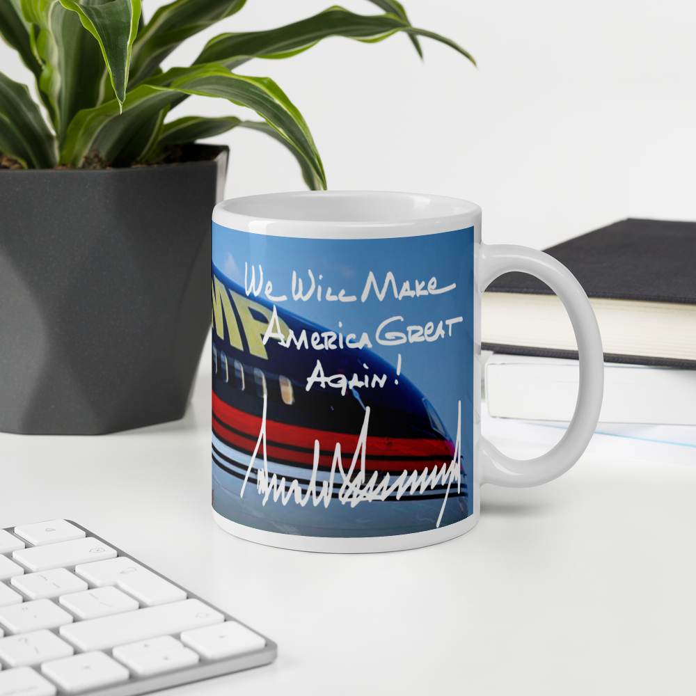 マグカップ [MAGA Handwriting][TRUMP FORCE ONE][03]