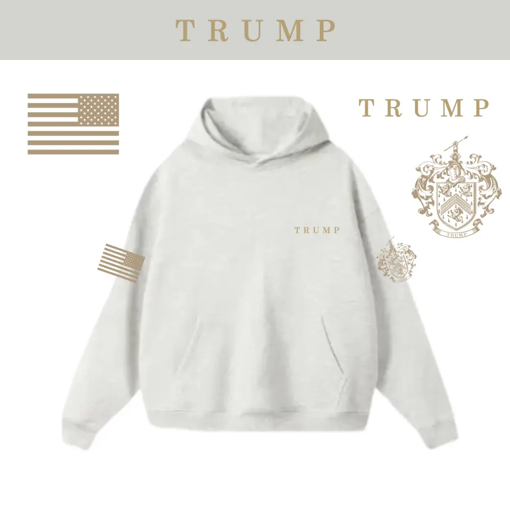 フーデッドパーカー [TRUMPエンブレム]STHD-01[グレー]