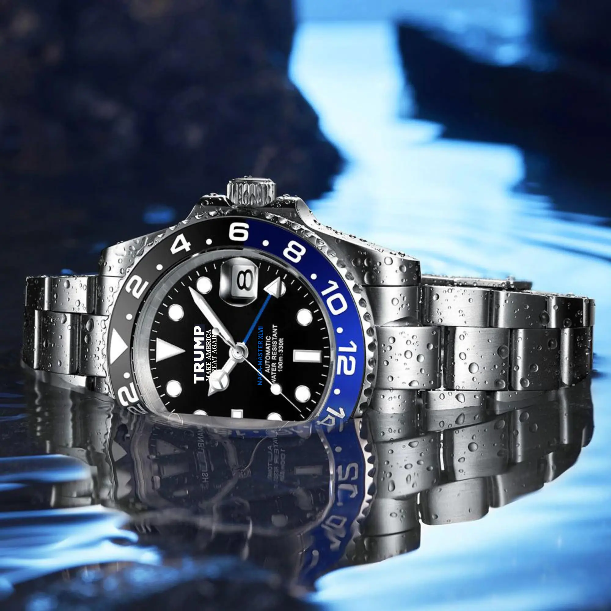 オリジナルデザイン腕時計 [MAGA-MASTER XLVII] シルバー(2)