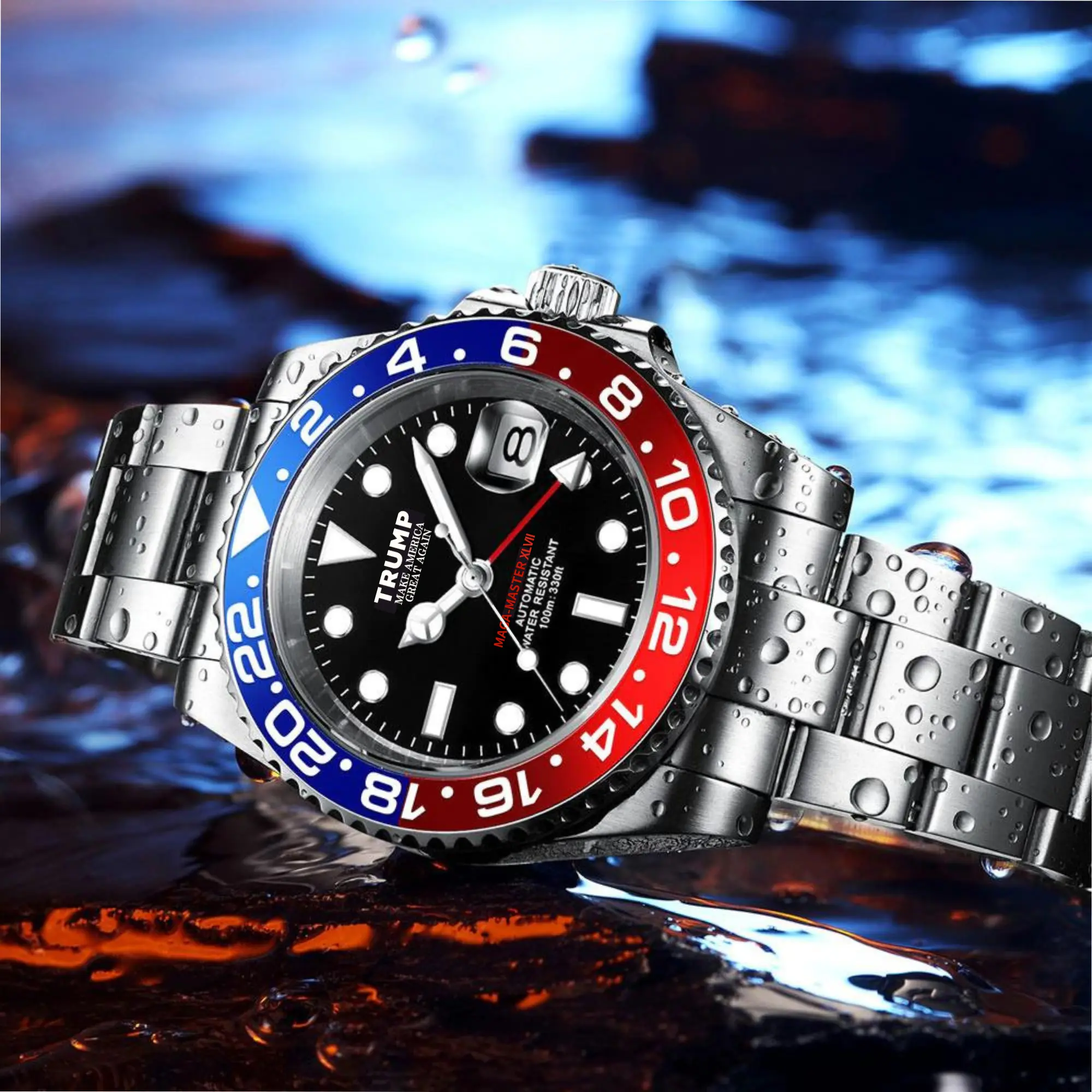 オリジナルデザイン腕時計 [MAGA-MASTER XLVII] シルバー(1) - 画像 (2)