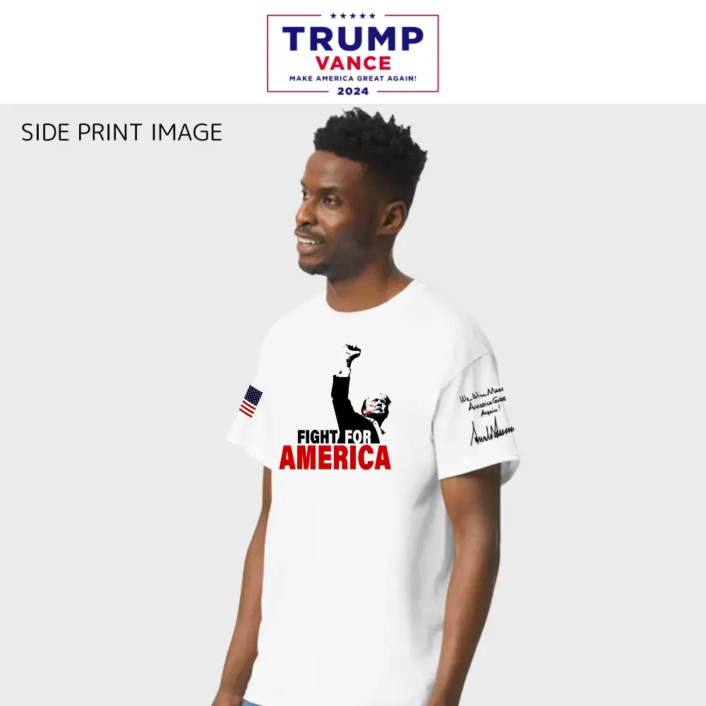 FIGHT FOR AMERICA グラフィックTシャツ [FFAT-01][グレー] - 画像 (3)