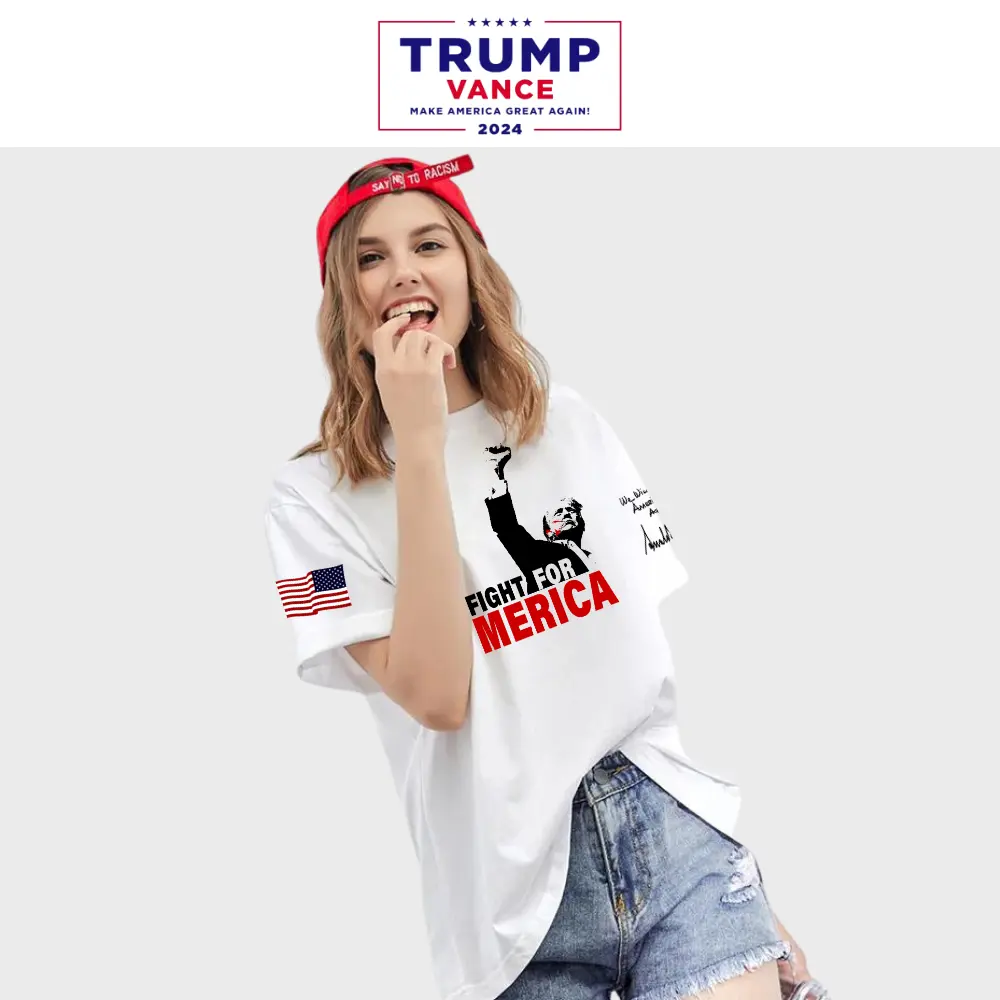 FIGHT FOR AMERICA グラフィックTシャツ [FFAT-01][グレー] - 画像 (5)