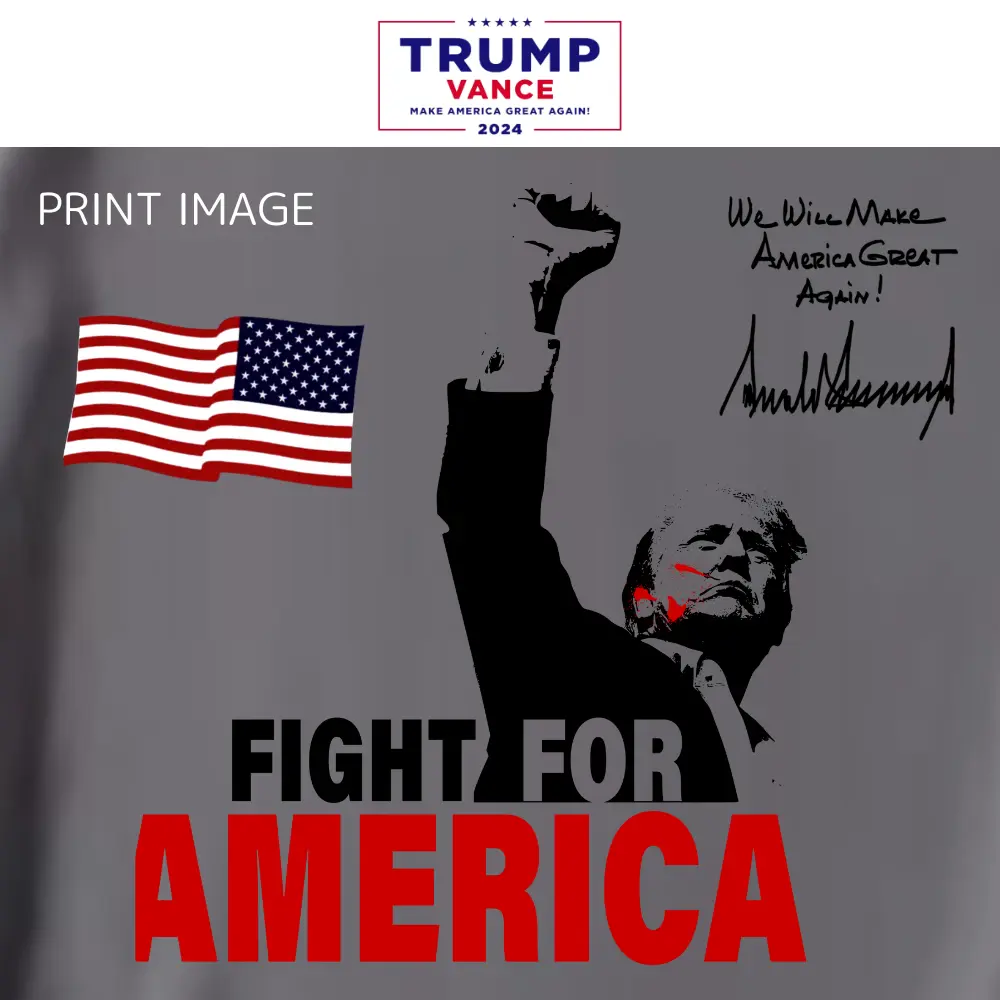FIGHT FOR AMERICA グラフィックTシャツ [FFAT-01][グレー] - 画像 (6)