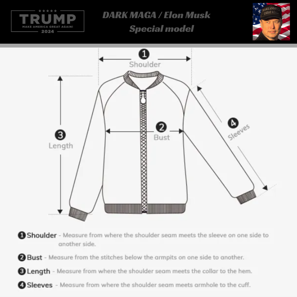 [Dark MAGA]ロゴジップアップパーカー [DMEH-01] - 画像 (5)