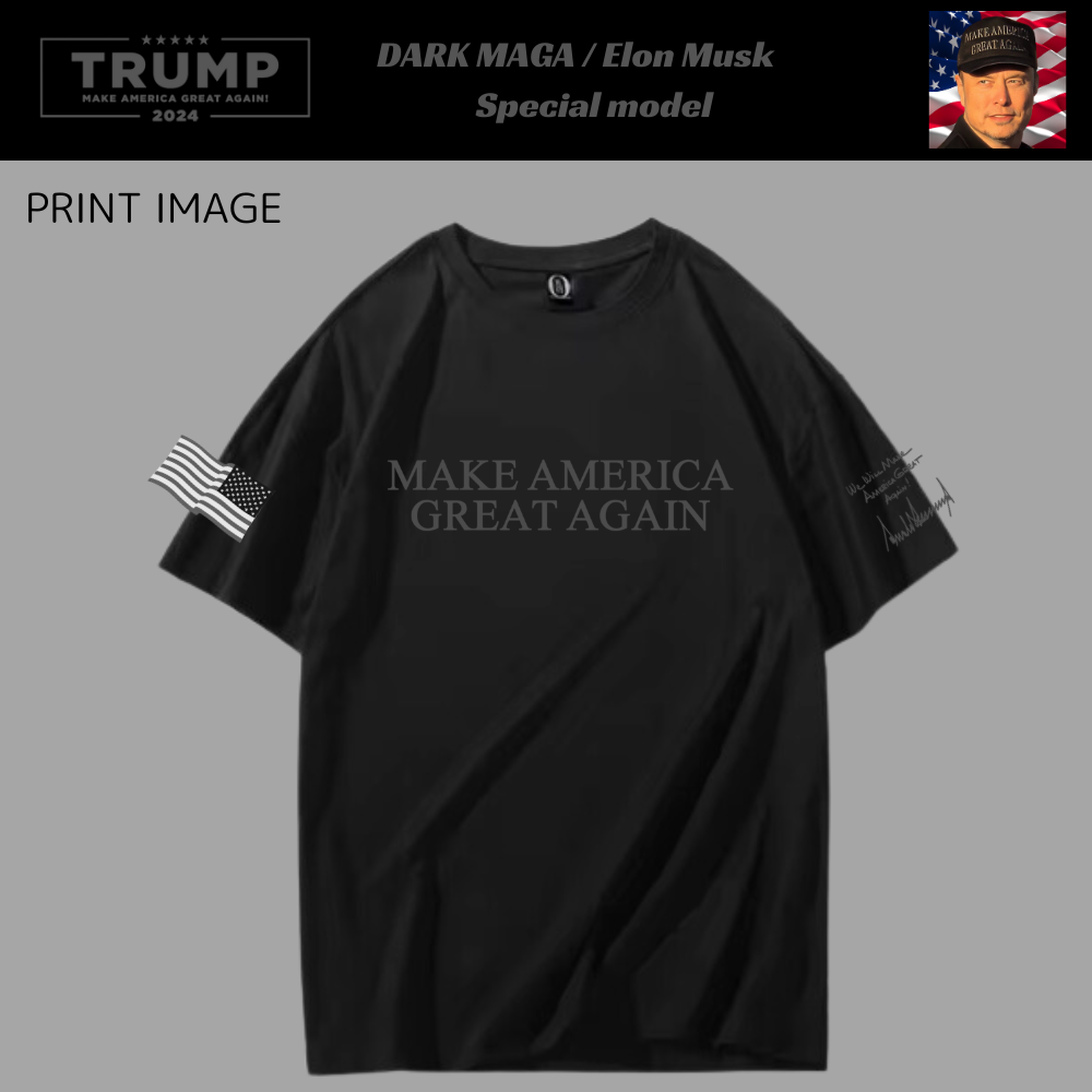[Dark MAGA] ロゴTシャツ [DMET-02]