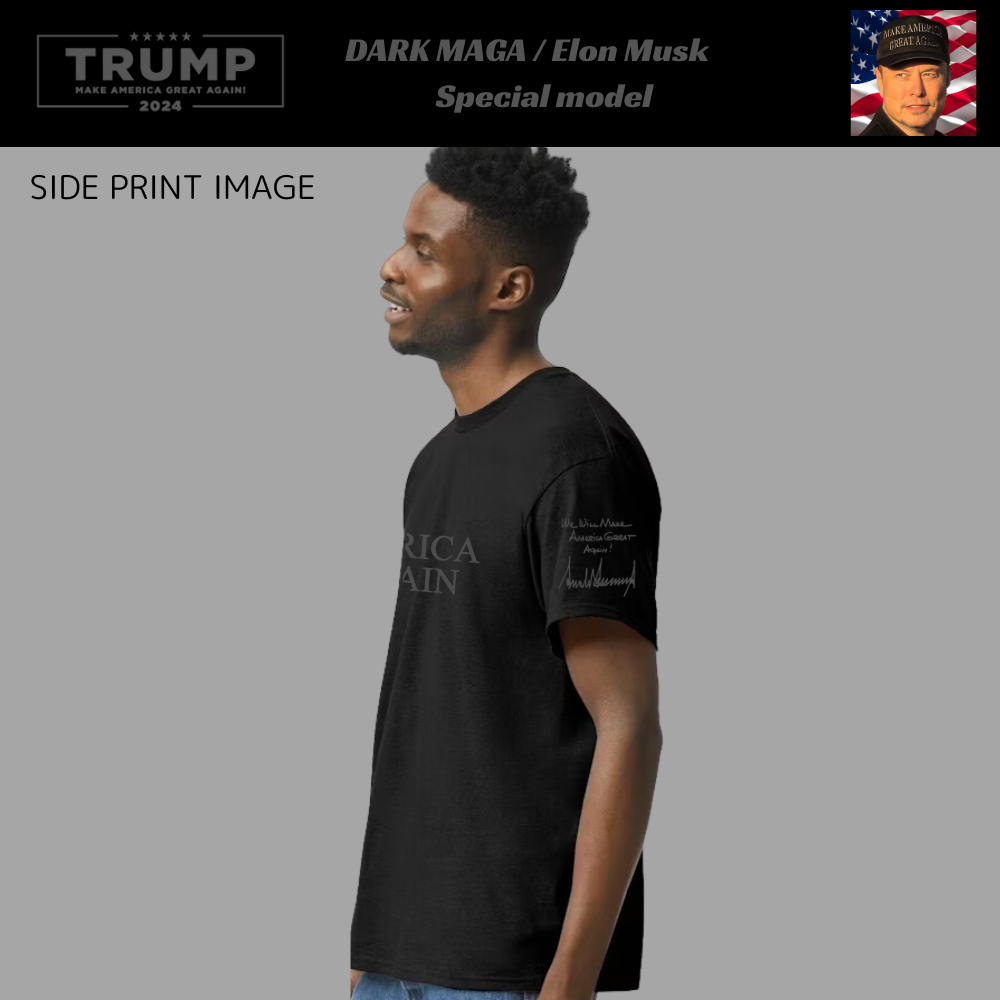 [Dark MAGA] ロゴTシャツ [DMET-02] - 画像 (3)