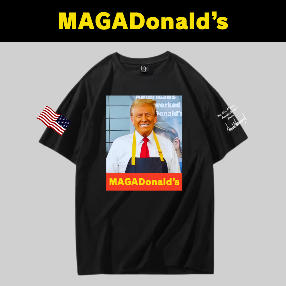 [MAGADonald's]グラフィックTシャツ[黒][MGDT-01]