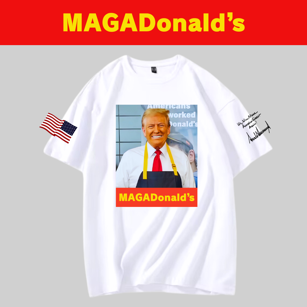 [MAGADonald's]グラフィックTシャツ[白][MGDT-01]