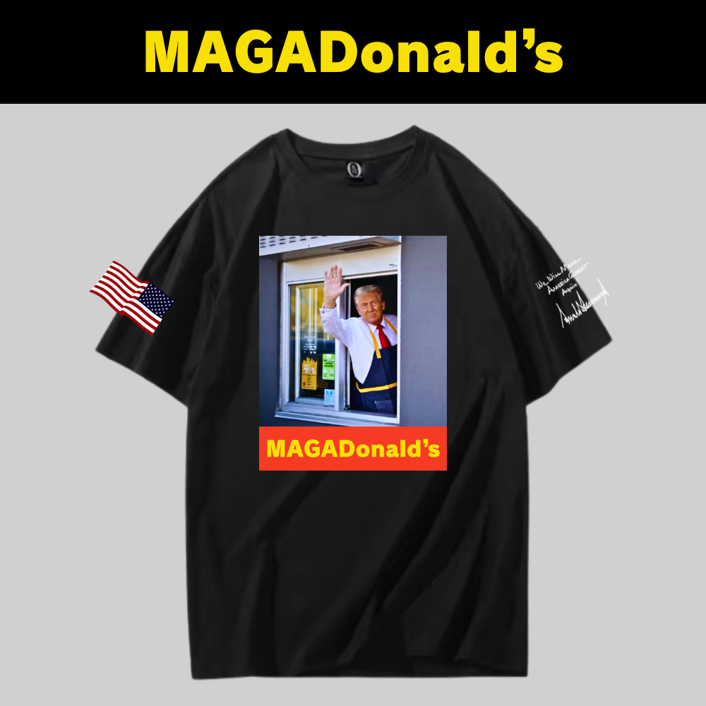 [MAGADonald's]グラフィックTシャツ[黒][MGDT-02]