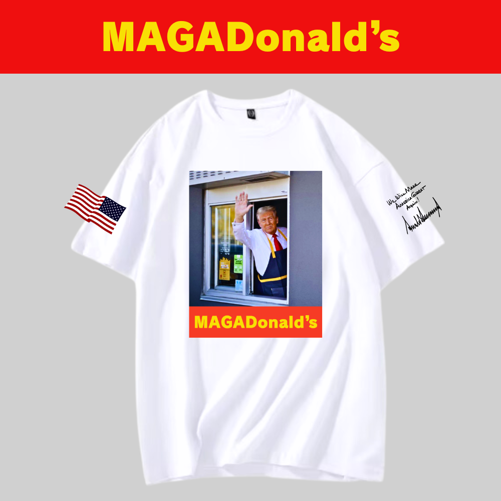 [MAGADonald's]グラフィックTシャツ[白][MGDT-02]