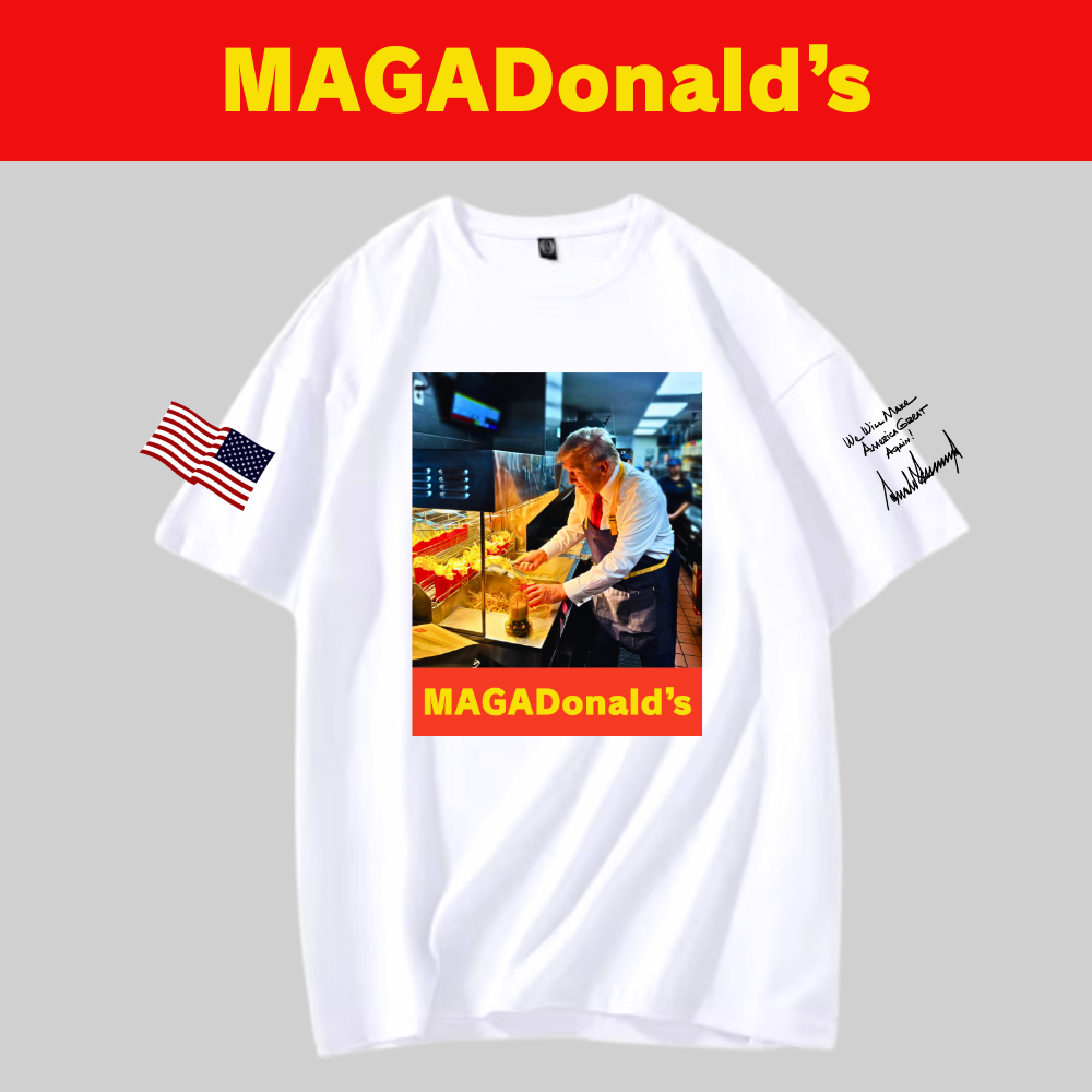 [MAGADonald's]グラフィックTシャツ[白][MGDT-03]