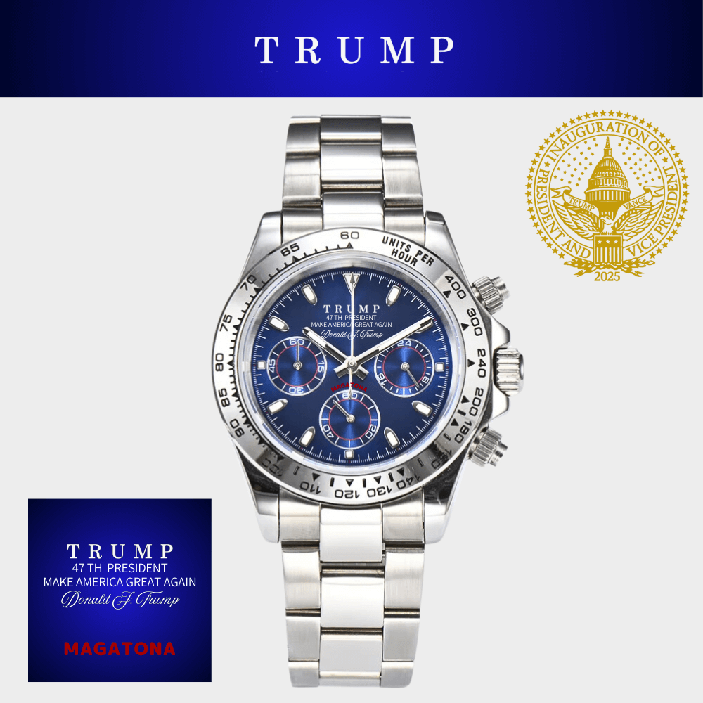 [TRUMP 47]オリジナルデザイン腕時計 [MAGATONA][ブルーフェイス]