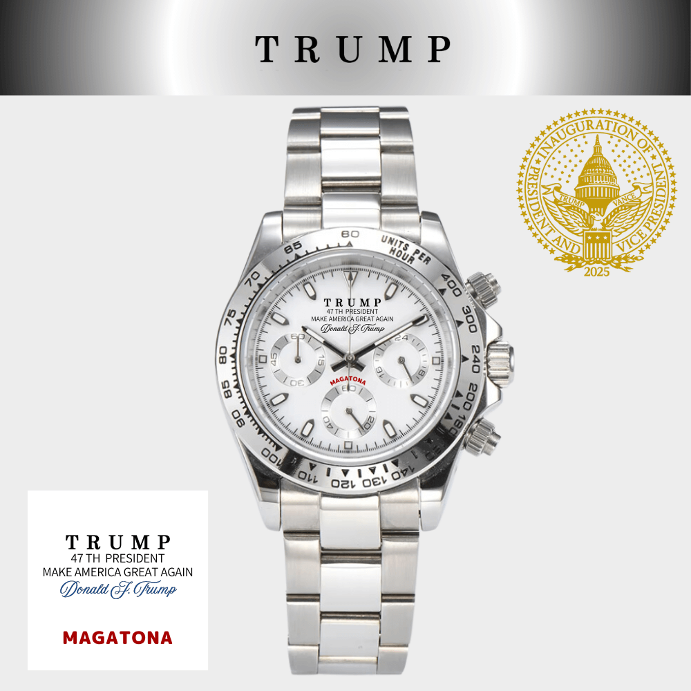 [TRUMP 47]オリジナルデザイン腕時計 [MAGATONA][ホワイトフェイス(1)]