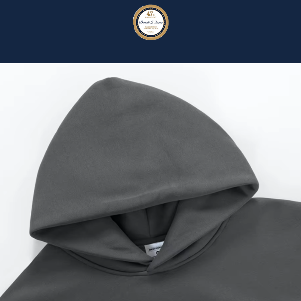 [TRUMP 47]ロゴ入りフーデッドパーカー[マルーン][NTHD-01] - 画像 (6)