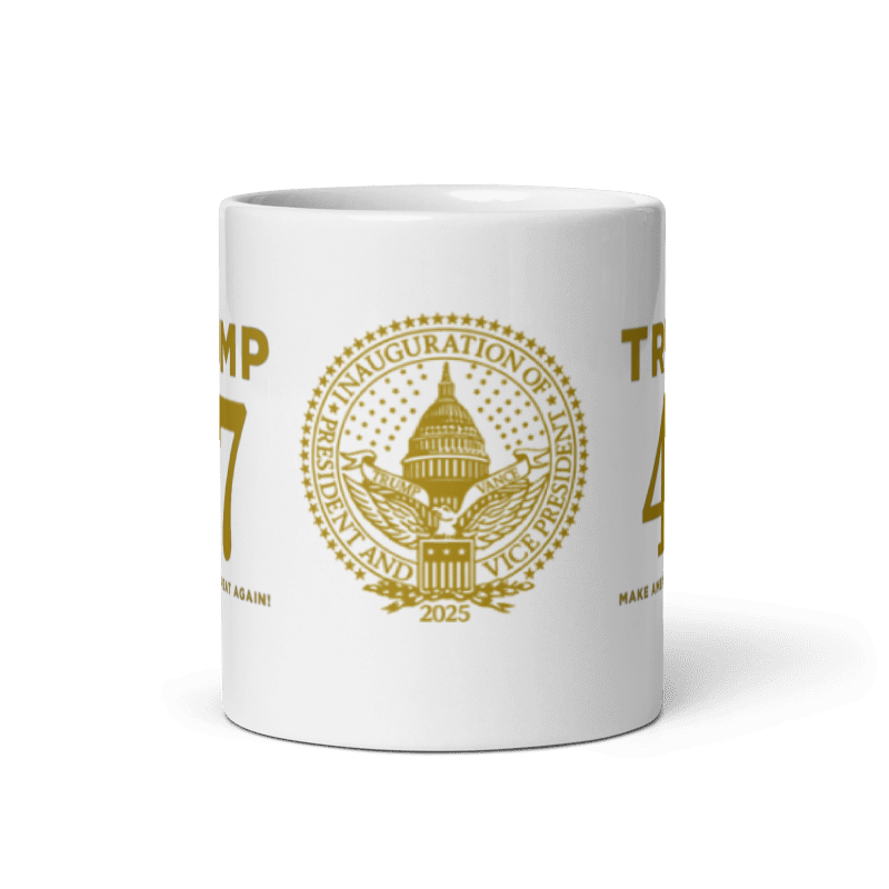 [TRUMP 47]マグカップ[第47代大統領][白/金][NTMG-01] - 画像 (2)