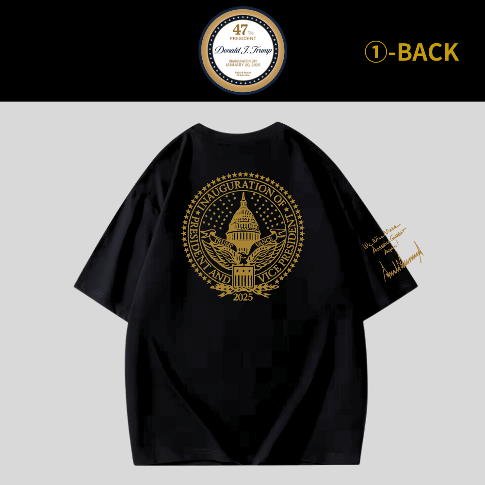 [TRUMP 47]ロゴ入プレミアムTシャツ(1)[黒][NTTE-01] - 画像 (2)