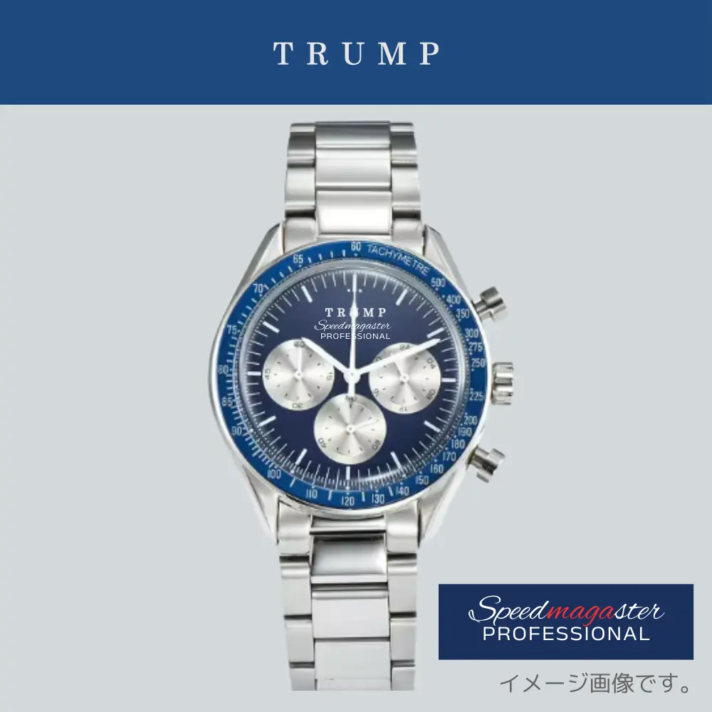 オリジナルデザイン腕時計 [Speedmagaster] ブルーフェイス(2)