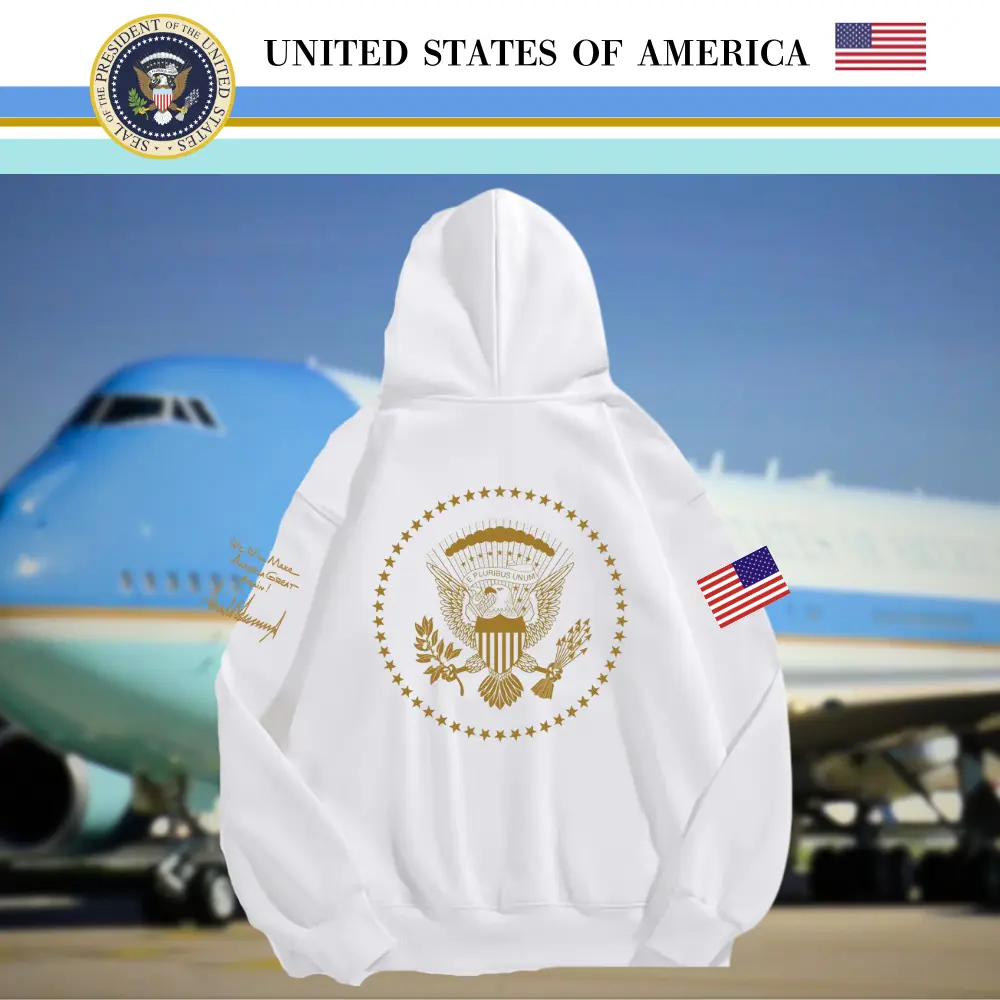 [Air Force One 2025]エアフォース・ワン2025あったかフーデッドパーカー[白][AFHD-01] - 画像 (2)