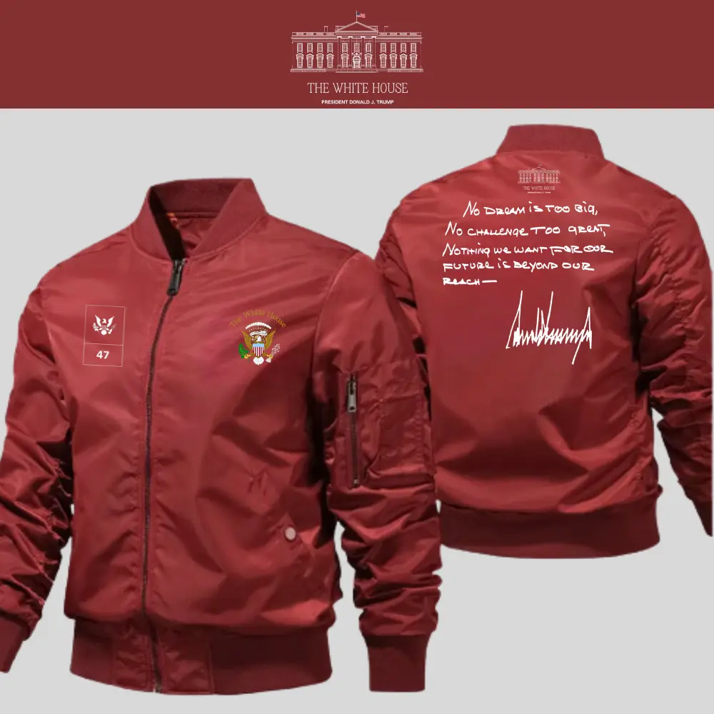 [AMERICA IS BACK]White House ロゴボンバージャケット[WHBJ-01][レッド]