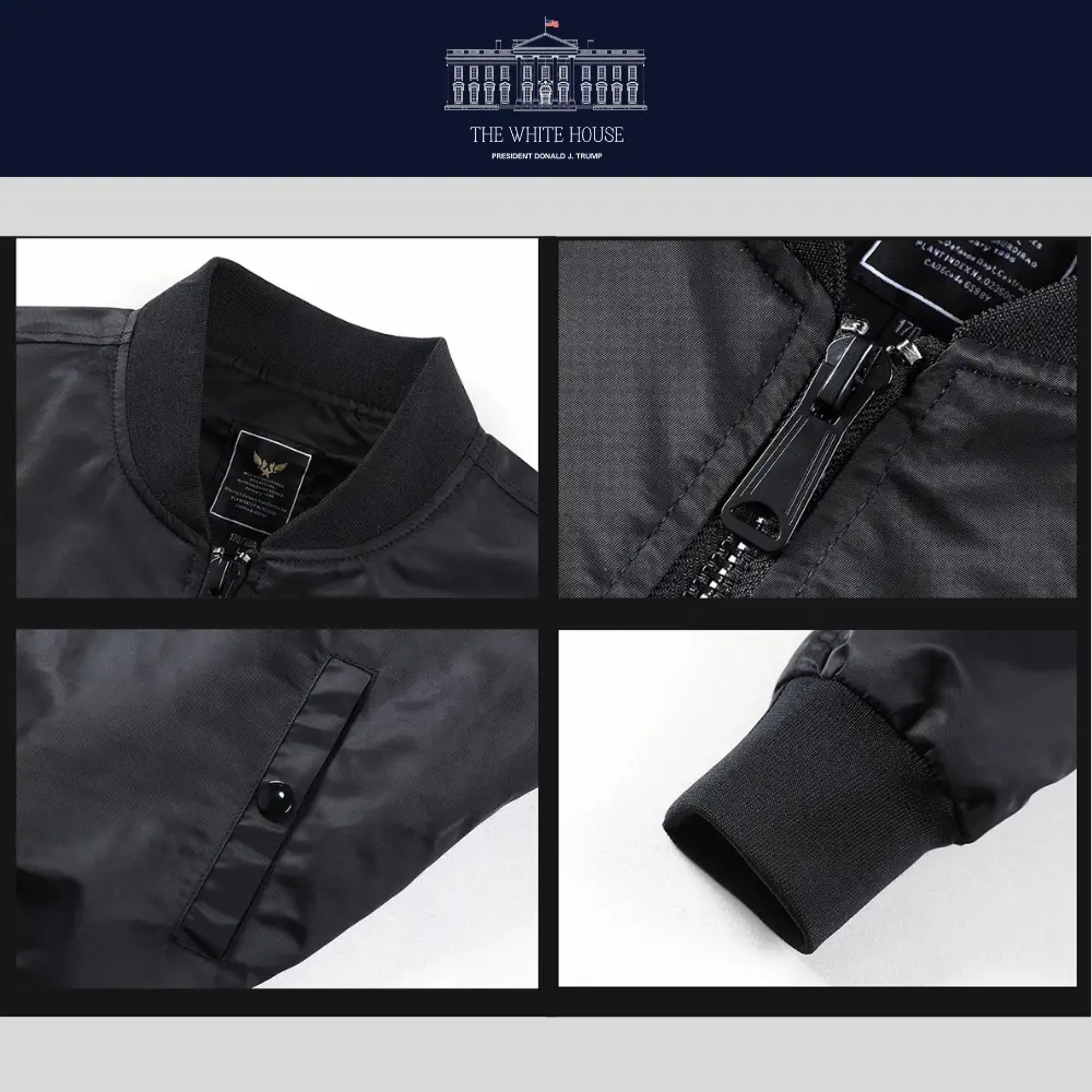 [AMERICA IS BACK]White House ロゴボンバージャケット[WHBJ-02][ネイビー] - 画像 (2)