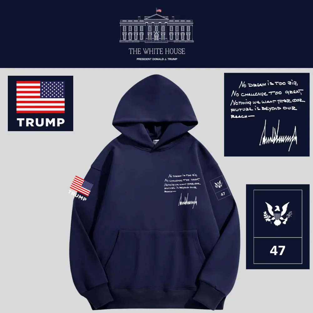 [AMERICA IS BACK]White House ロゴフーデッドパーカー[WHHD-03][ネイビー]