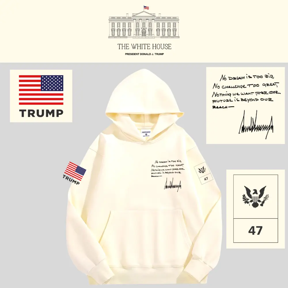 [AMERICA IS BACK]White House ロゴフーデッドパーカー[WHHD-03][白]