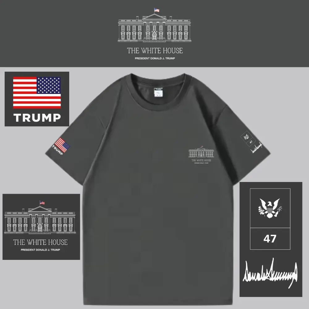 [AMERICA IS BACK]White House ロゴTシャツ[WHTE-01][グレー]