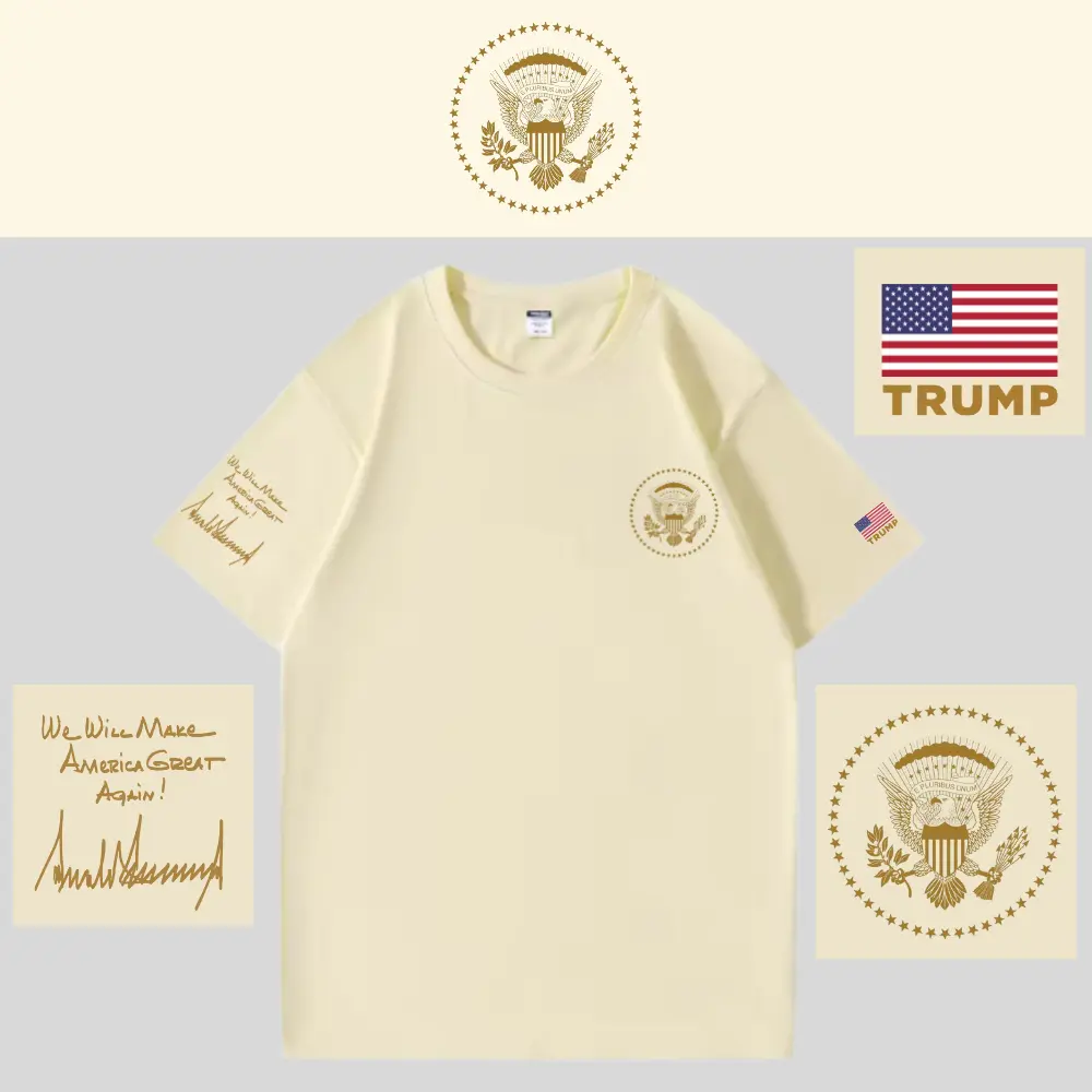 [AMERICA IS BACK]White House ロゴTシャツ[WHTE-02][ベージュ]