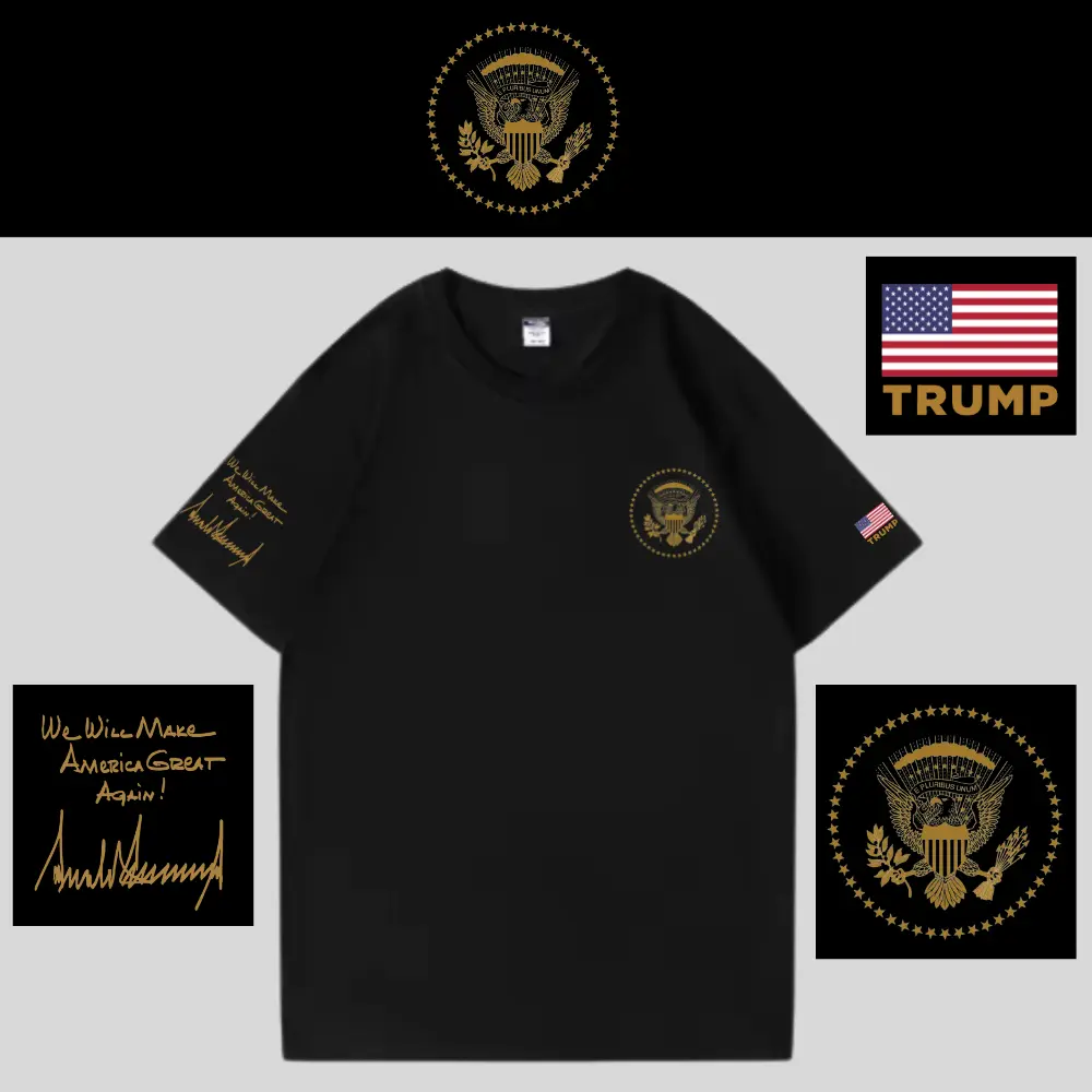[AMERICA IS BACK]White House ロゴTシャツ[WHTE-02][黒]