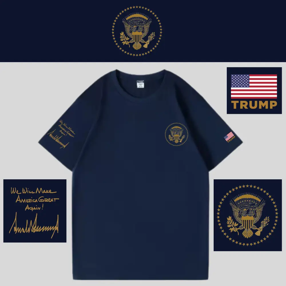 [AMERICA IS BACK]White House ロゴTシャツ[WHTE-02][ネイビー]