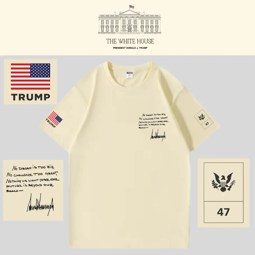 [AMERICA IS BACK]White House ロゴTシャツ[WHTE-04][ベージュ]
