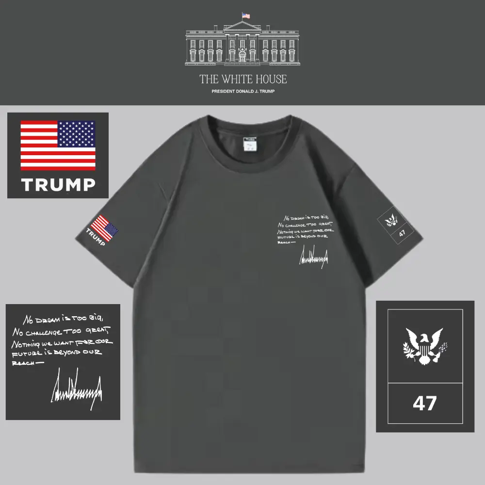 [AMERICA IS BACK]White House ロゴTシャツ[WHTE-04][グレー]