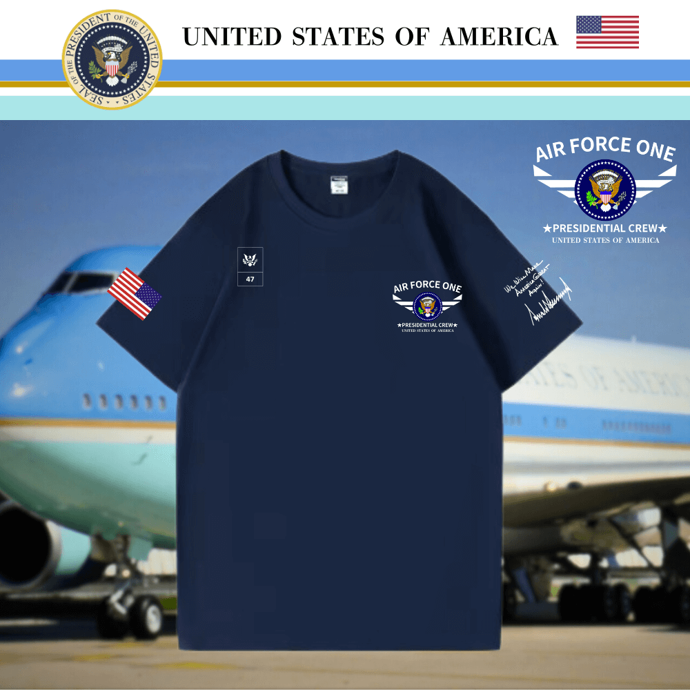 [Air Force One 2025]エアフォース・ワン2025ロゴTシャツ[ネイビー][AFTE-02]