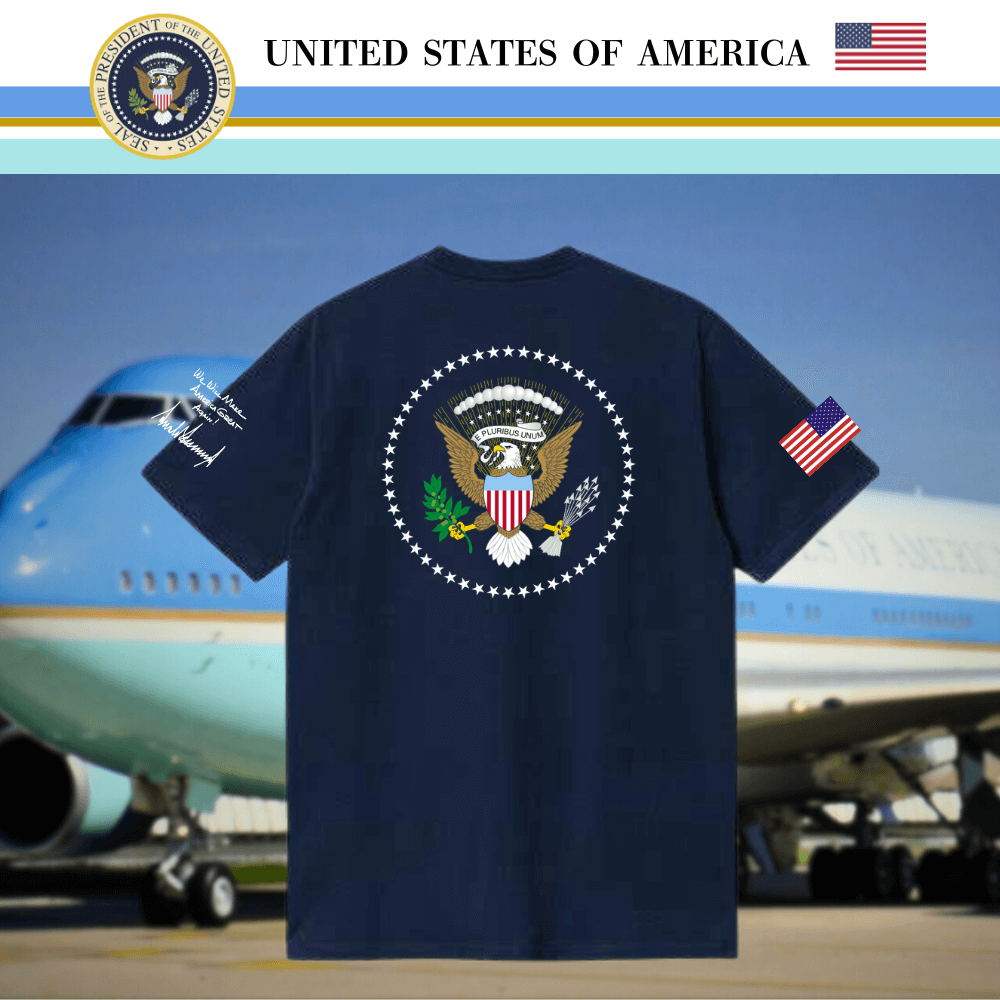 [Air Force One 2025]エアフォース・ワン2025ロゴTシャツ[ネイビー][AFTE-02] - 画像 (2)