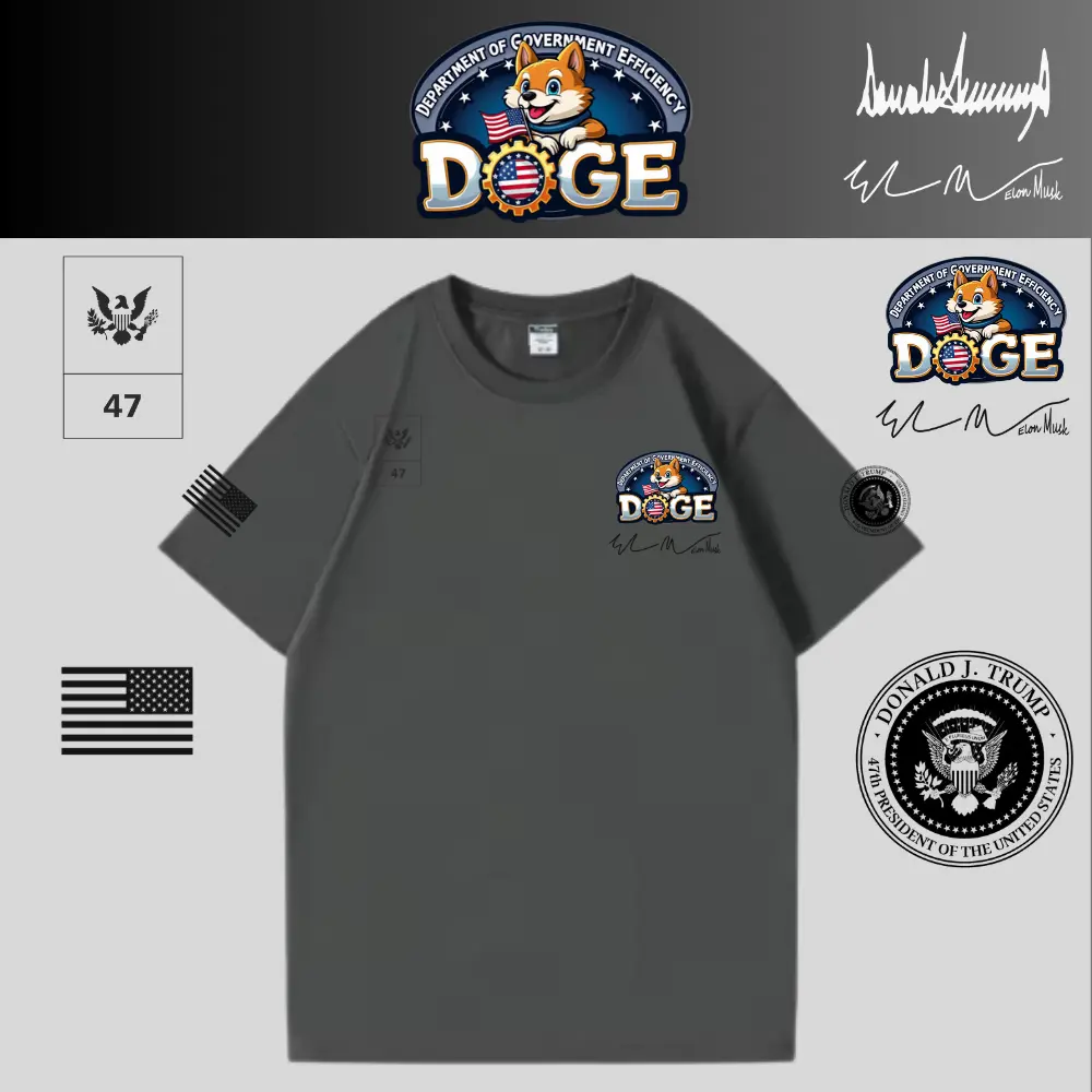 [DOGE]ドージロゴTシャツ[グレー][DGTE-01]