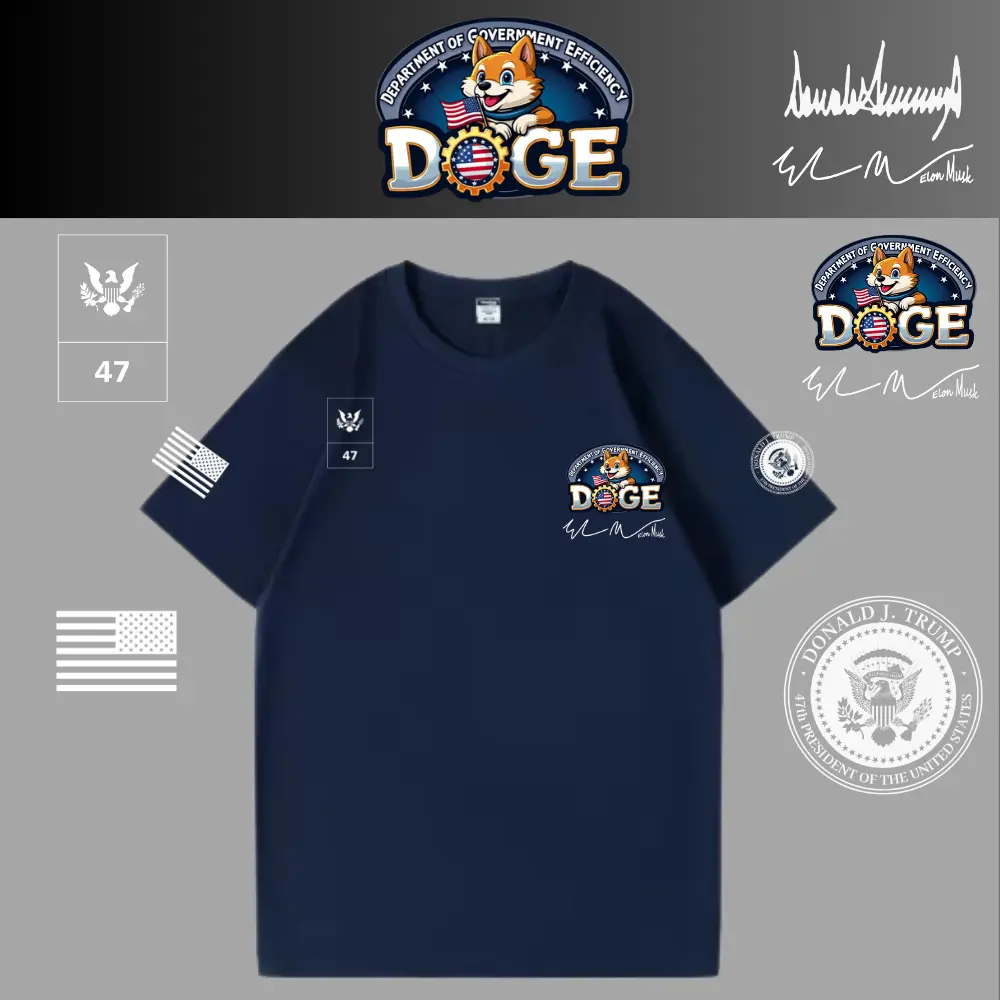 [DOGE]ドージロゴTシャツ[ネイビー][DGTE-01]