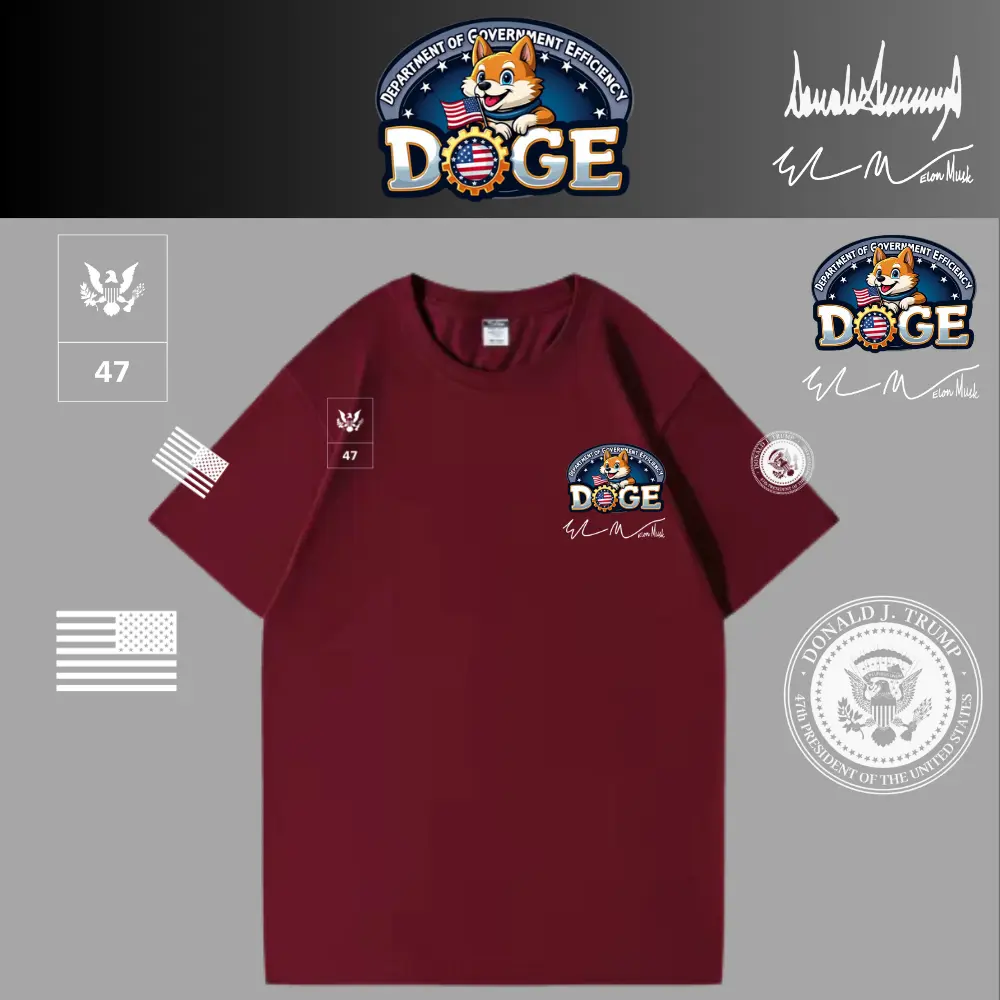 [DOGE]ドージロゴTシャツ[ワインレッド][DGTE-01]