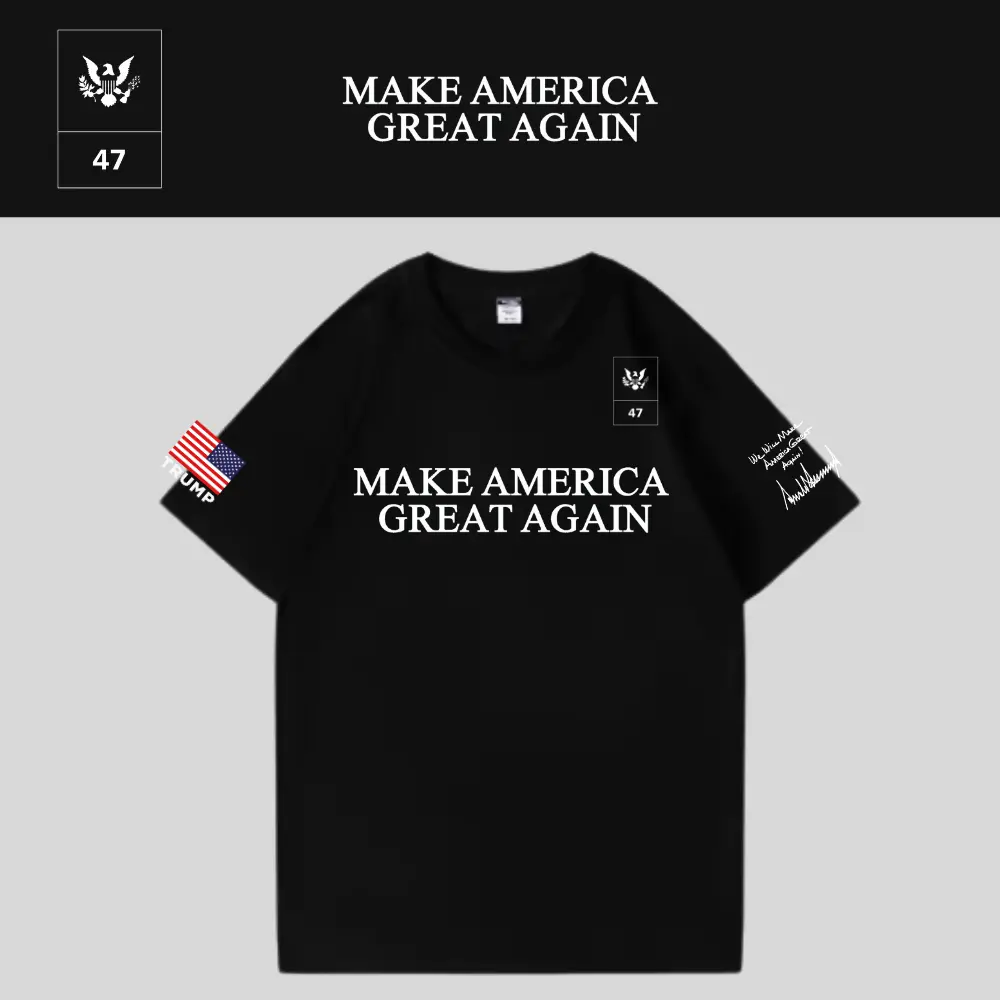 [MAGA 2025]ロゴTシャツ[黒][NMGT-01]