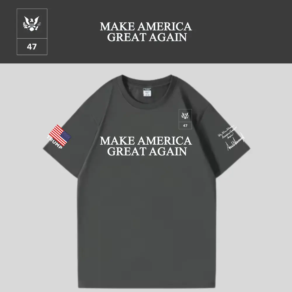 [MAGA 2025]ロゴTシャツ[グレー][NMGT-01]