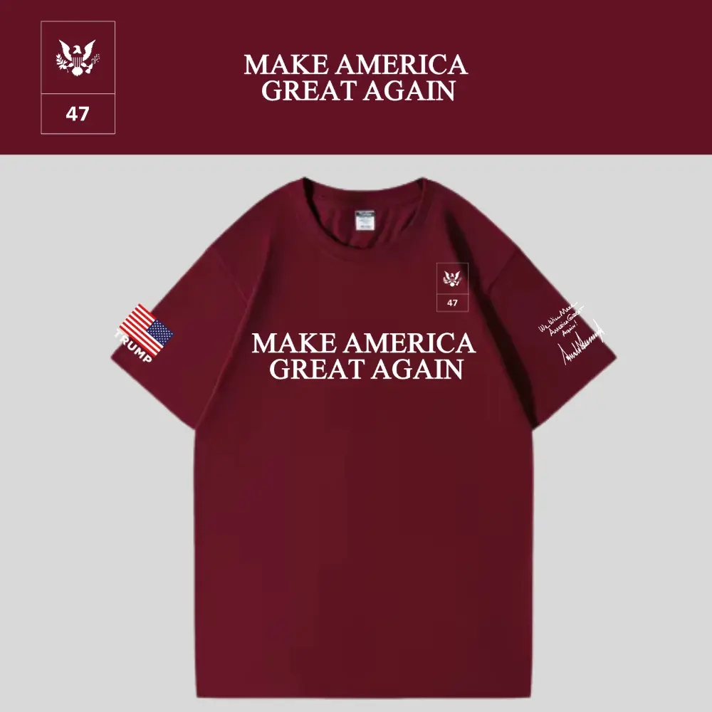 [MAGA 2025]ロゴTシャツ[ワインレッド][NMGT-01]