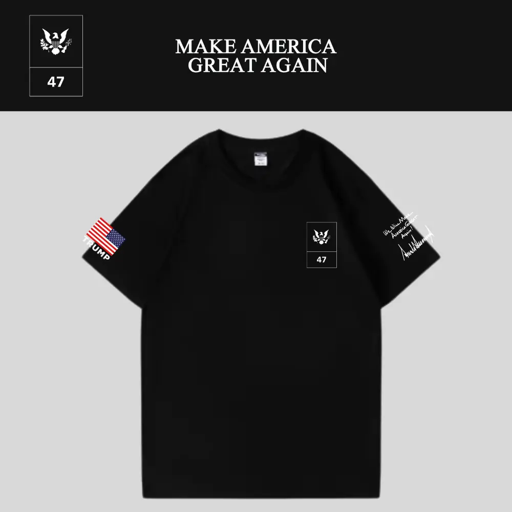 [MAGA 2025]ロゴTシャツ[黒][NMGT-02]