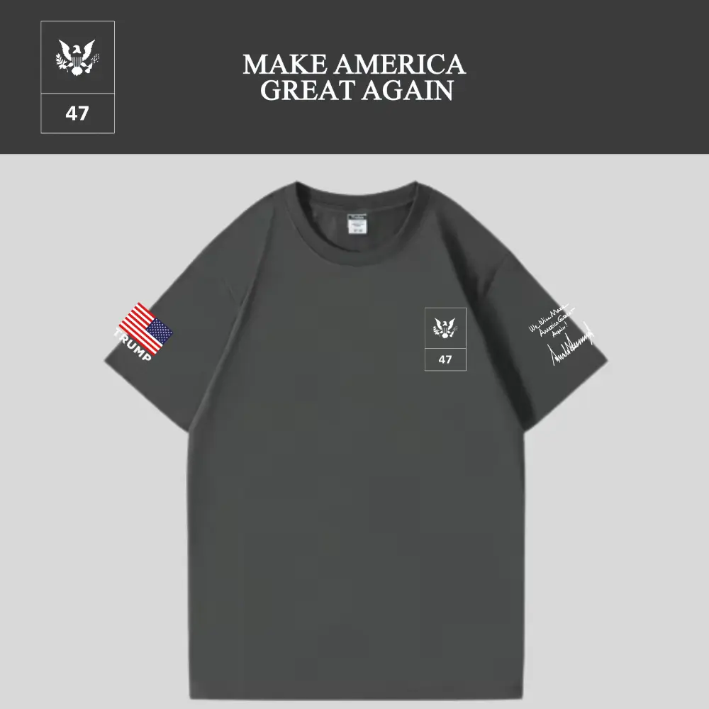 [MAGA 2025]ロゴTシャツ[グレー][NMGT-02]