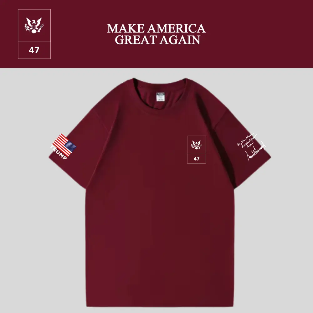 [MAGA 2025]ロゴTシャツ[ワインレッド][NMGT-02]