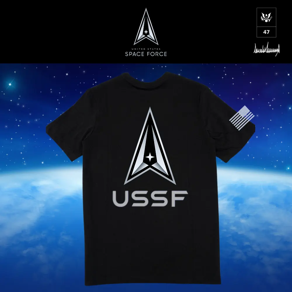 [SPACE FORCE]ロゴTシャツ[黒][SFTE-011] - 画像 (2)