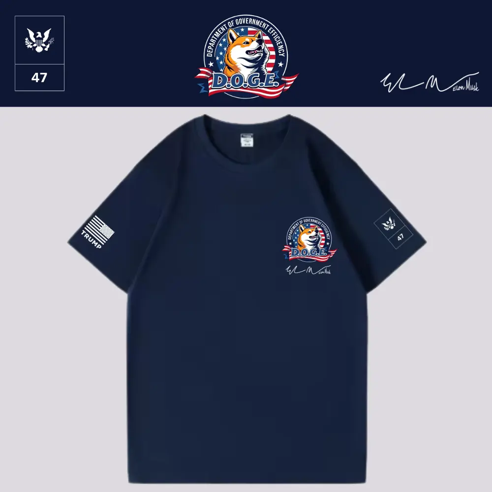 [DOGE]ドージロゴTシャツ[ネイビー][DGTE-03]