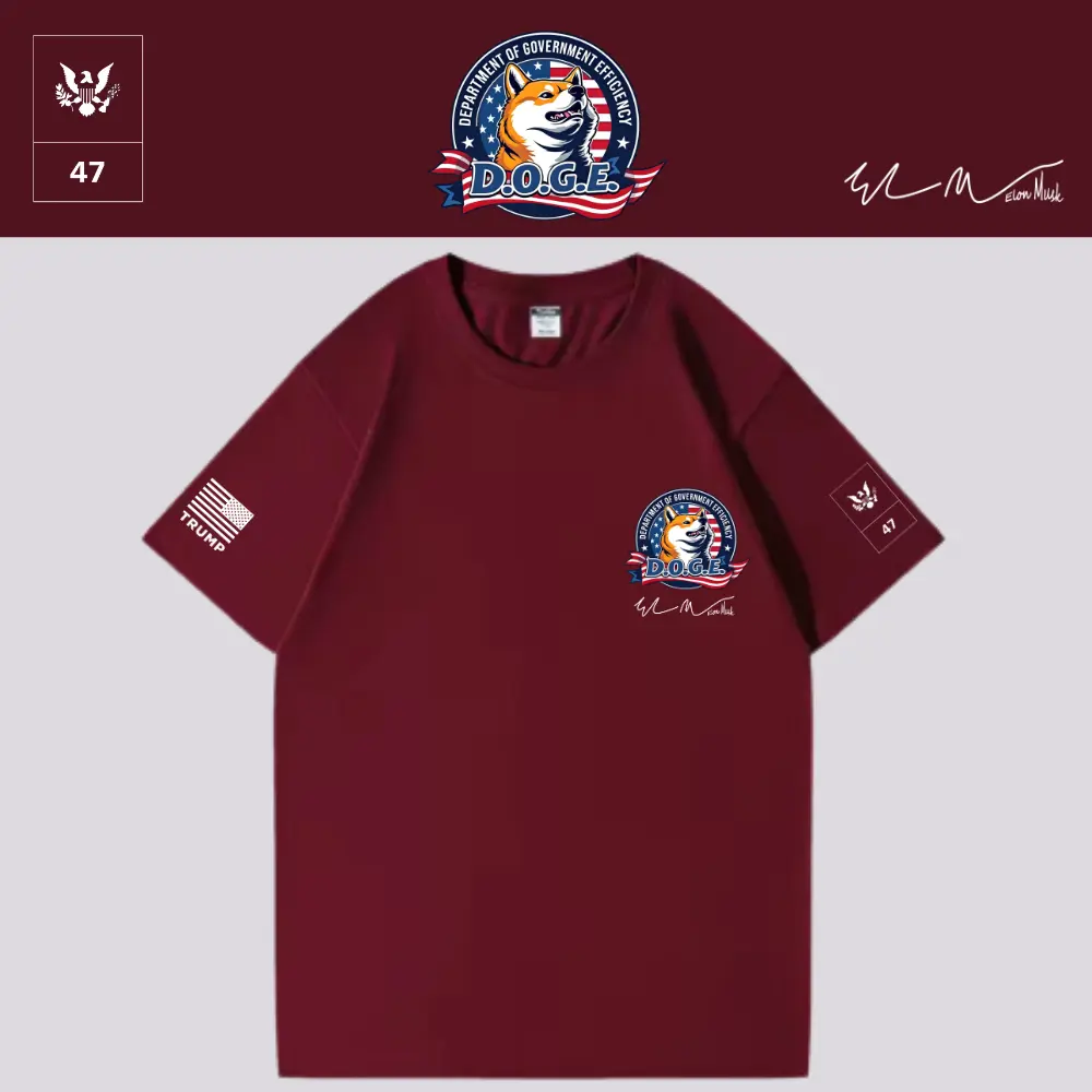 [DOGE]ドージロゴTシャツ[ワインレッド][DGTE-03]