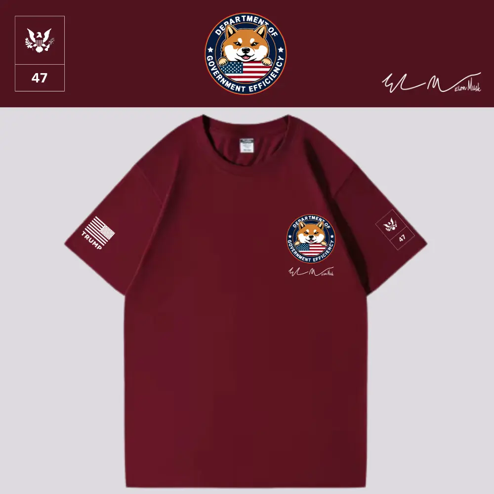 [DOGE]ドージロゴTシャツ[ワインレッド][DGTE-04]