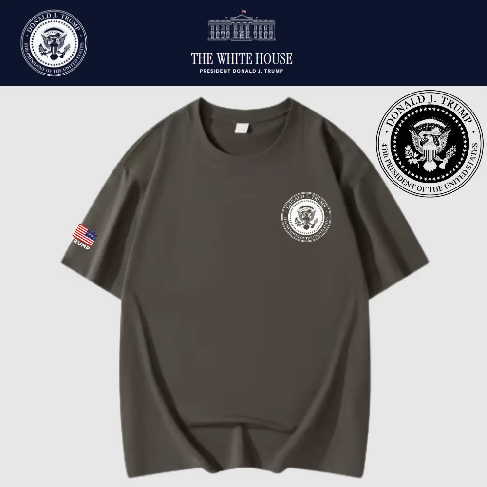[New White House]TRUMP大統領メッセージロゴTシャツ[アーミーグリーン][WHTE-06]