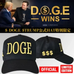 【米国発送】TRUMP公式 MAGA ハット[黒/金] [DOGE][$$$]