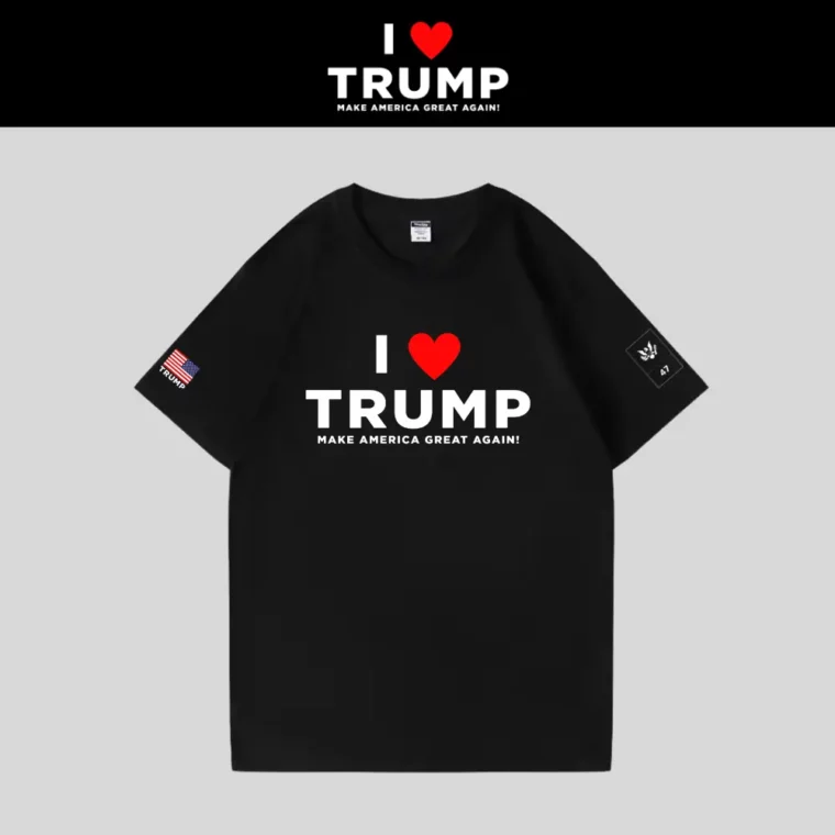 [I LOVE TRUMP]ロゴTシャツ[黒][LVTE-01]